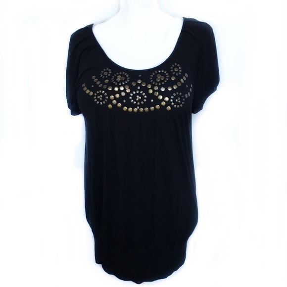 American Rag Studded Tunic Tee - Picture 1 of 7